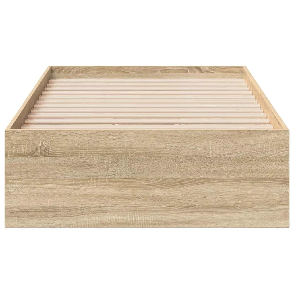 Struttura del letto-Giroletto Marrone 90 x 190 cm Legno multistrato 627629