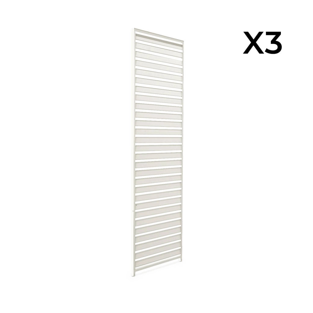 Set di 3 persiane 1m per pergola bioclimatica, beige