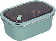 Borsa da Picnic 1,2 l - Acciaio Inossidabile 2-Livello - Contenitore Aziendale Aria - 2 Comparti Separati - Portatile - 20 x 14 x 8 cm