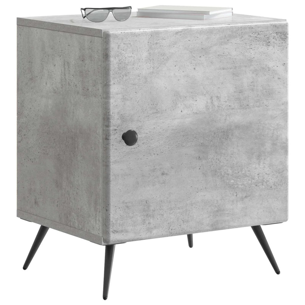 Armadio da Notte 2 pcs Grigio Cemento 43 x 34,5 x 50 cm 895492