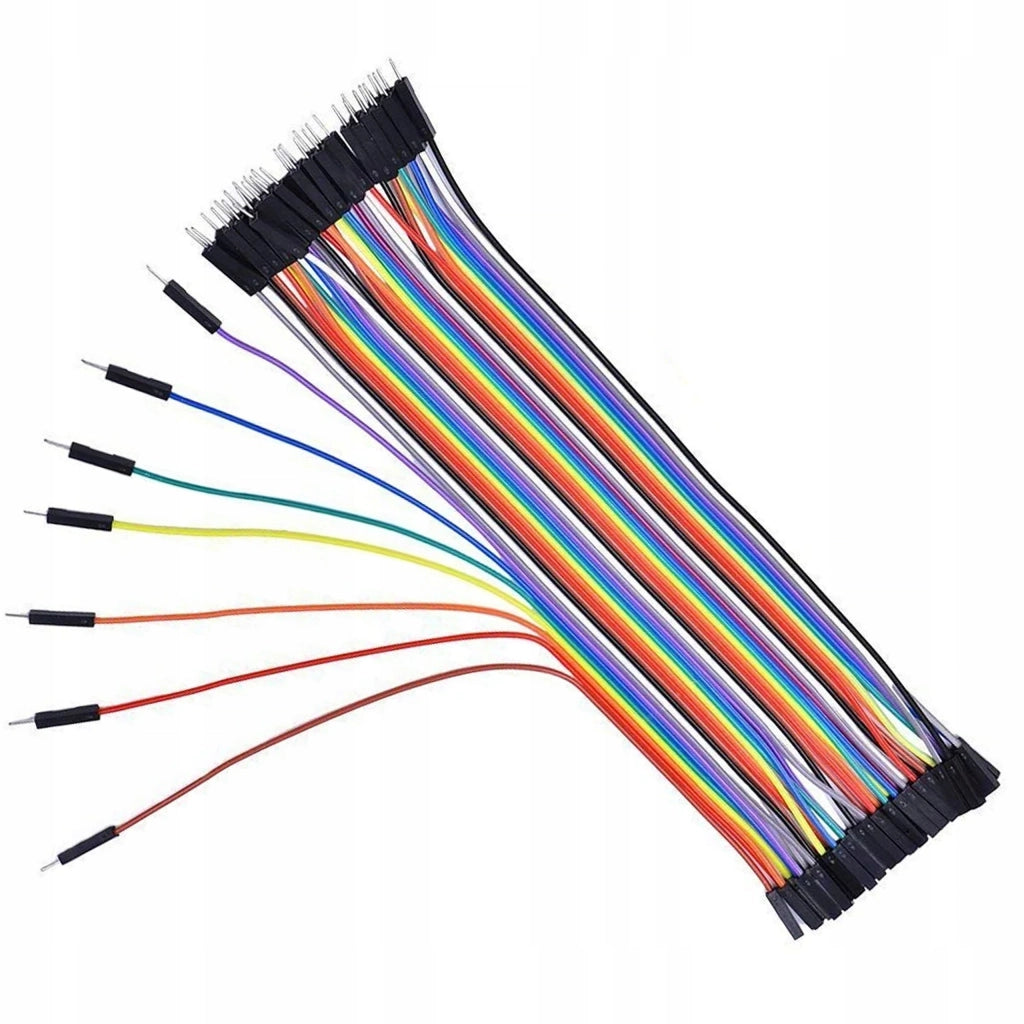 Set di Cavi Jumper Multicolore 20 cm (40 Pin) – Modularità e Facilità d'Uso | M/F, Rame di Alta Qualità
