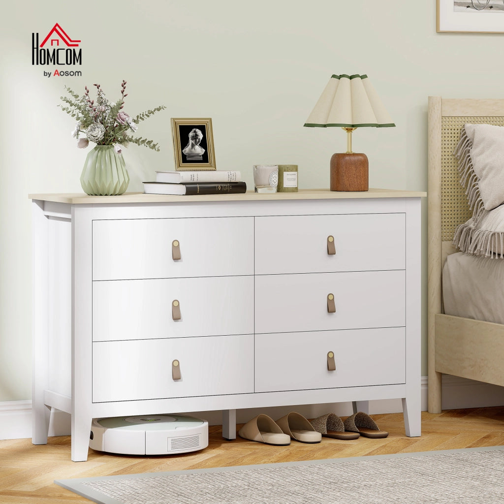 C¨®moda con 6 Cassetti ¨C zephmum ¨C Bianco 120x40x78 cm
