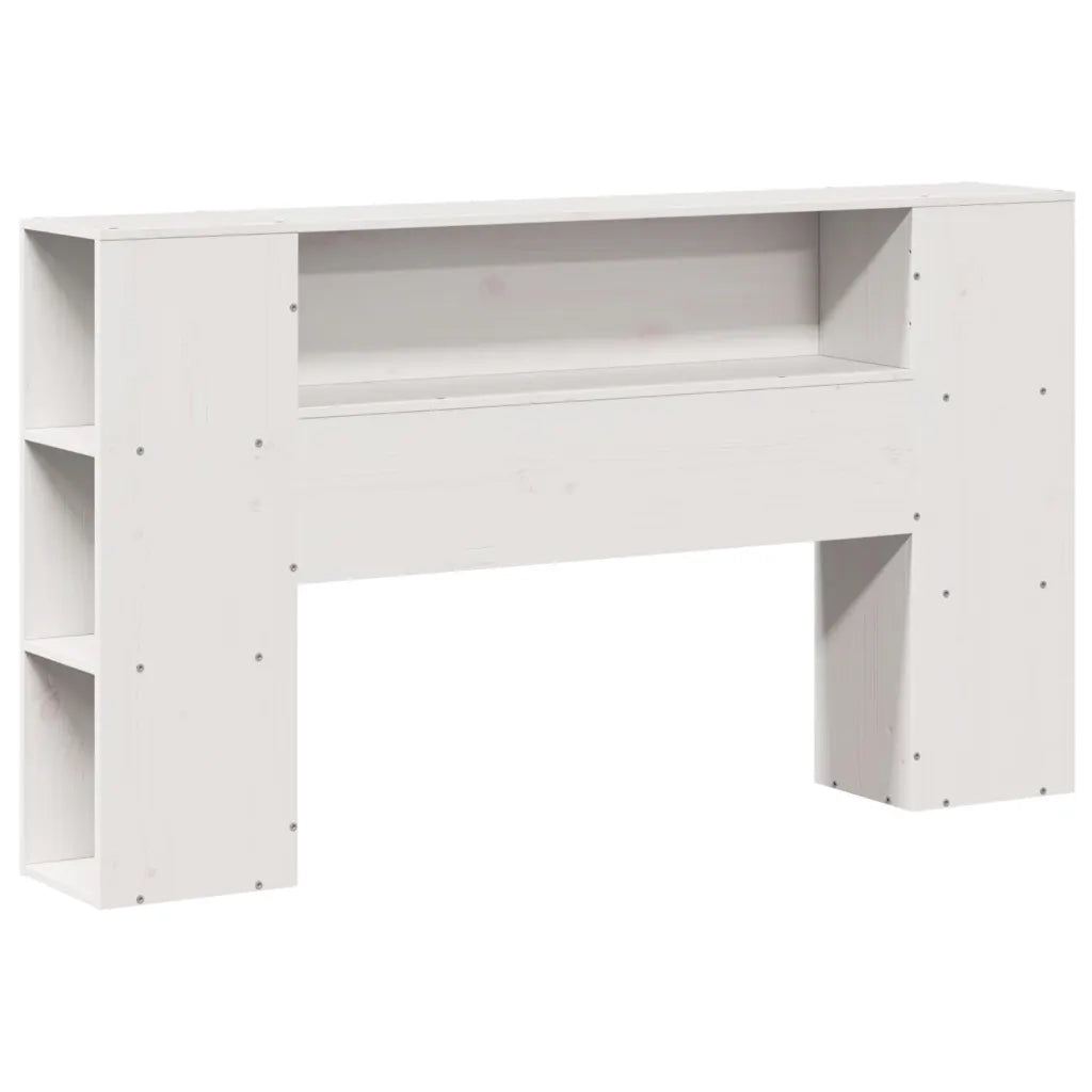 Letto Libreria senza Materasso Bianco 120x200 cm Legno di Pino 3322835