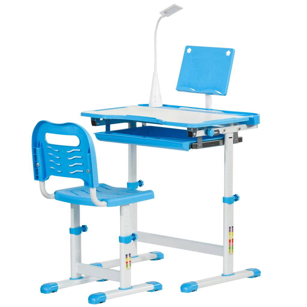Sedia da Scrivania Regolabile per Bambini ¨C zephmum ¨C Blu, Altezza e Inclinazione Regolabile