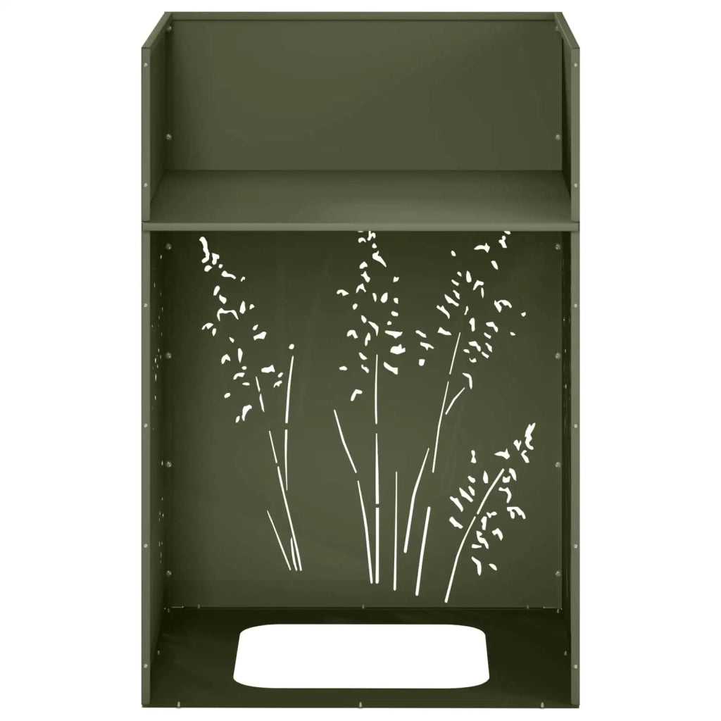 Vaso da giardino 2 pz Verde Oliva 50 x 50 x 75 cm 8005771