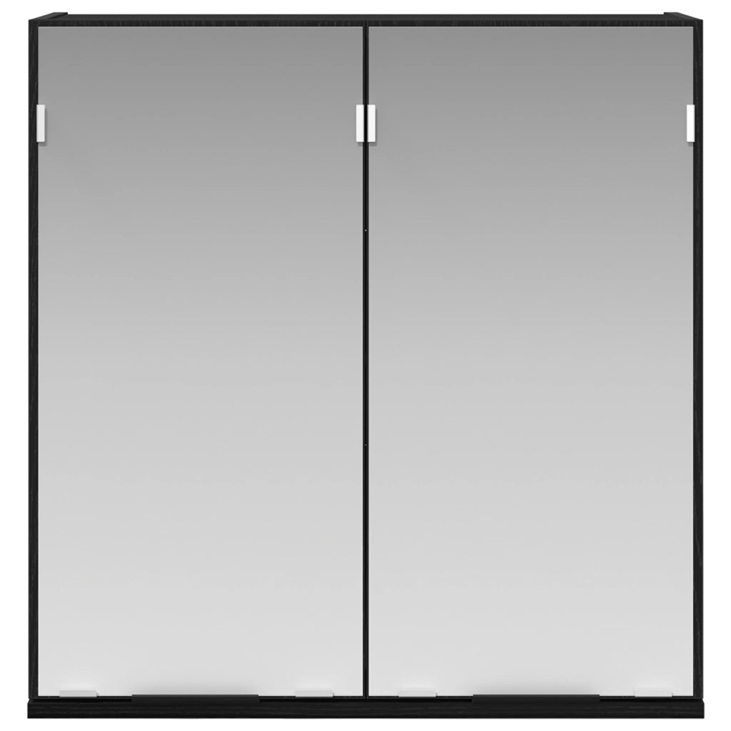 Mobile da bagno  - Rovere Nero, 64x20x66.5 cm, Realizzato in legno ingegnerizzato
