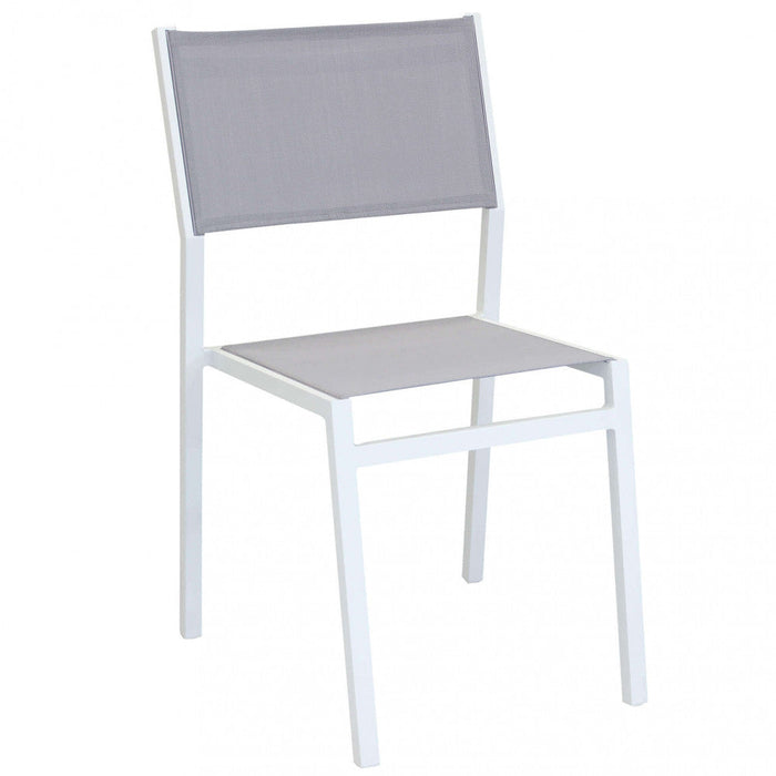 Sedia da Giardino Avana 46x57x85 h cm in Textilene Bianco