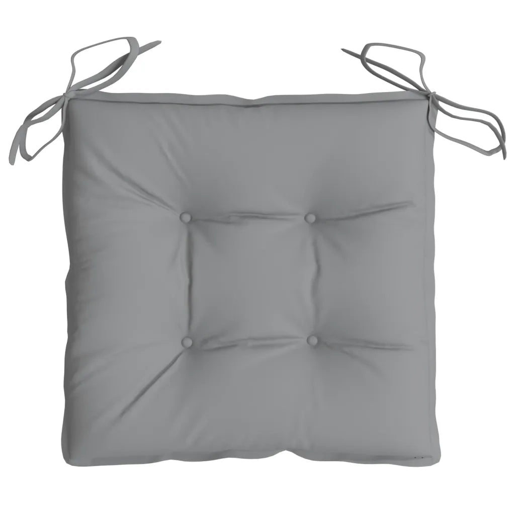 Cuscini per Sedia 2 pz Grigi 40x40x7 cm in Tessuto Oxford 361453