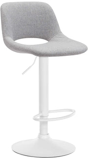 Barhocker Camden Stoff weiЯ