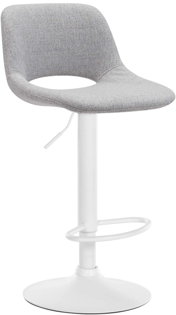 Barhocker Camden Stoff weiЯ