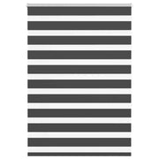 Tenda a Rullo Zebra Nero Larghezza Tessuto 110,9 cm Poliestere
