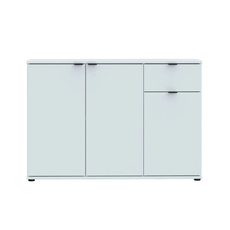 Mobile multiuso Segno con tre ante e 1 cassetto L 120 cm colore grigio chiaro