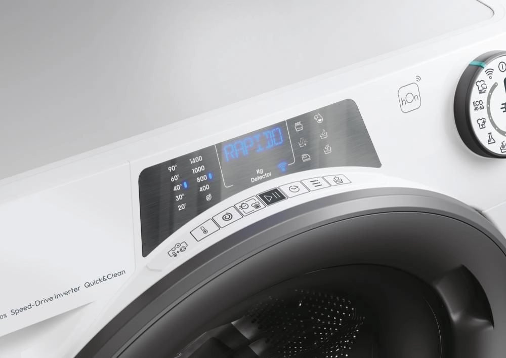 Candy RP496BWMR91S RapidÓ Pro Lavatrice Carica Frontale 9 Kg 1400 rpm Classe A Inverter Vapore Wi-Fi (85x60x54 cm) colore Bianco