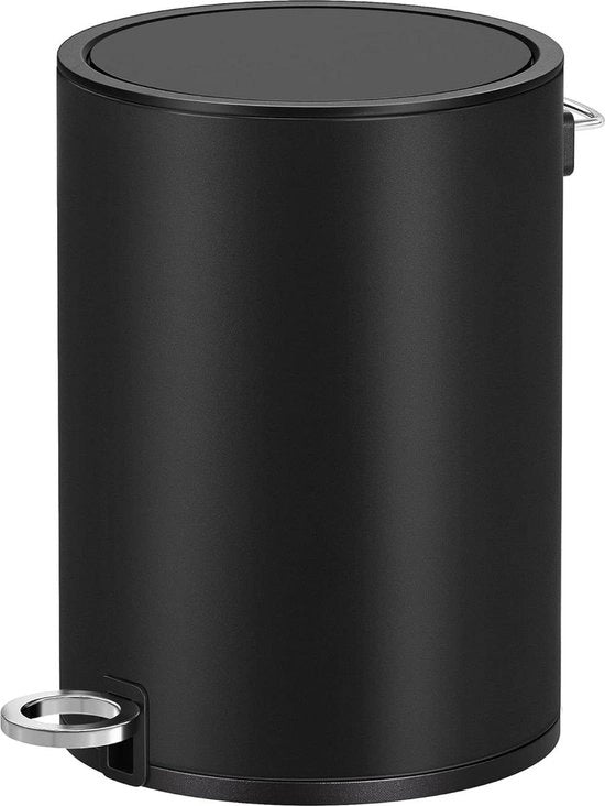 Cestino di 3 litri per bagno - chiusura morbida del coperchio - contenitore rimovibile interno - nero