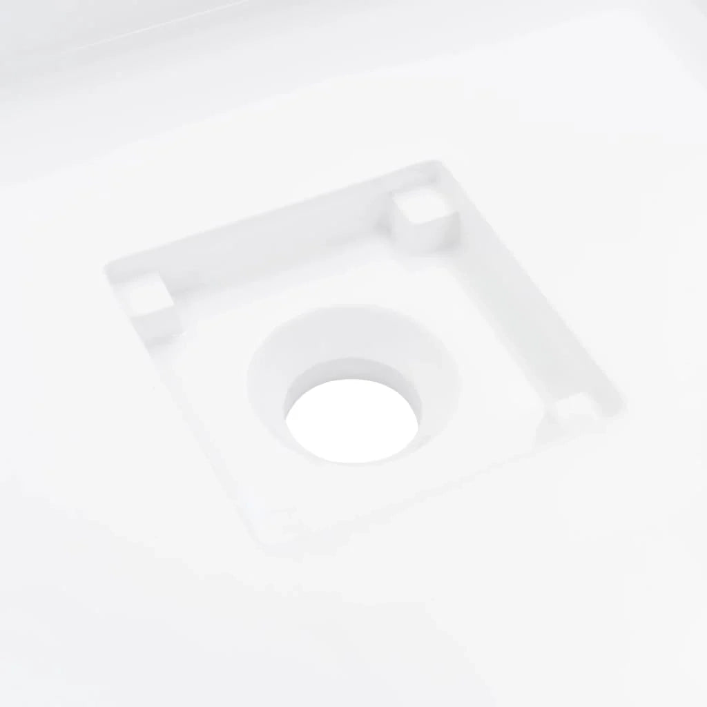 Lavabo lavabo lavabo da appoggio lavabo sospeso arredo bagno cabina doccia cabina WC casa 50 x 50 cm ghisa minerale bianco 02_0002640