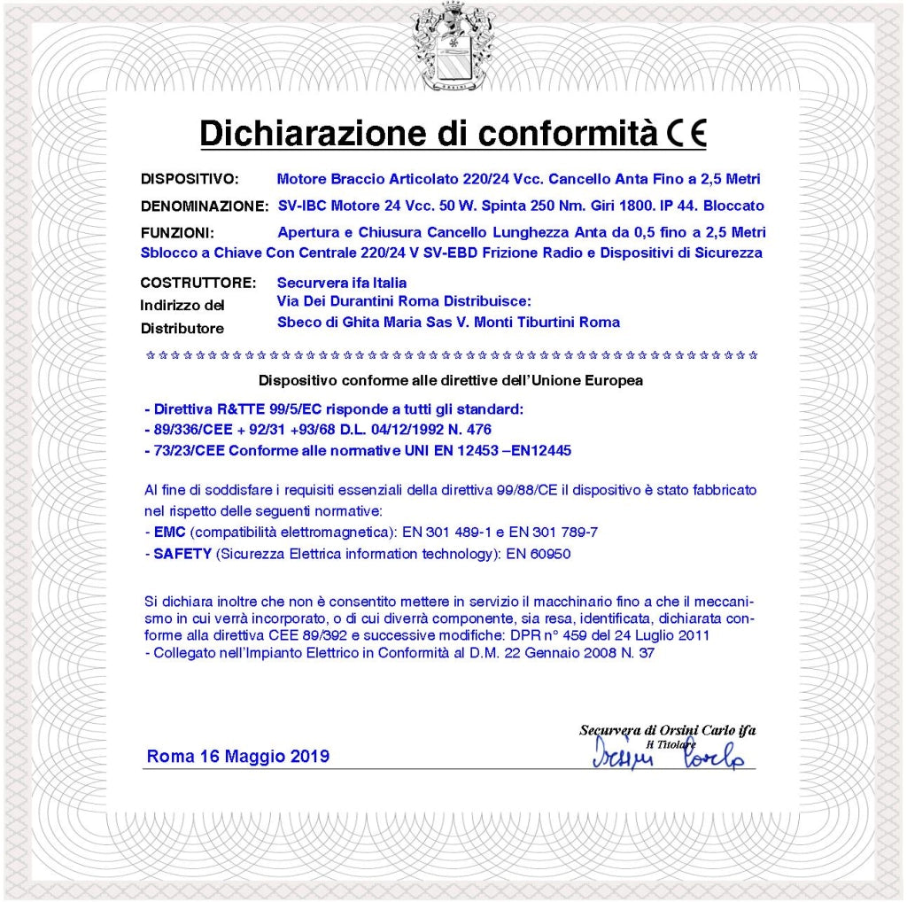 BRACCIO ARTICOLATO MOTORE 220/24 V CON CENTRALE CANCELLO AUTOMATICO 1/2 ANTE BATTENTI DA 0,5 FINO A 2,5 MT RICAMBIO UNIVERSALE SPINTA 250 NM