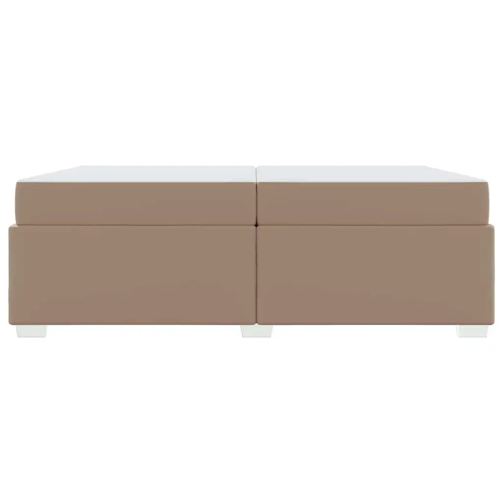 vidaXL Struttura del letto Cappuccino 200 x 200 cm Pelle sintetica
