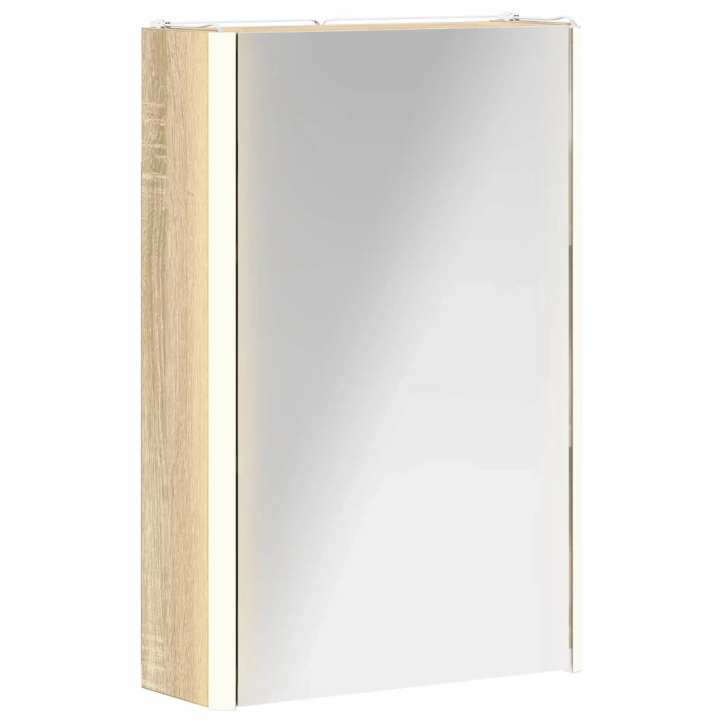 Mobiletto per specchio da bagno Rovere Sonoma 33 x 11,5 x 50 cm