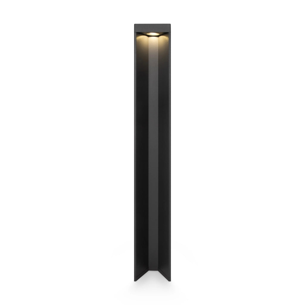 Maytoni Lampada da terra moderna Essen 1 luce LED integrato IP54 grigio alluminio