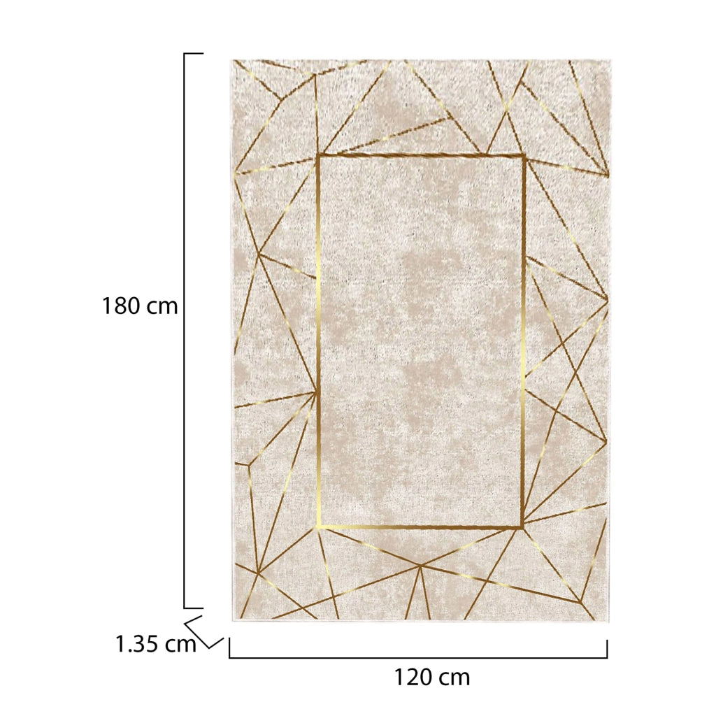 Vermilion, Tappeto Materiale Struttura in Velluto, 180x120 cm Multicolore