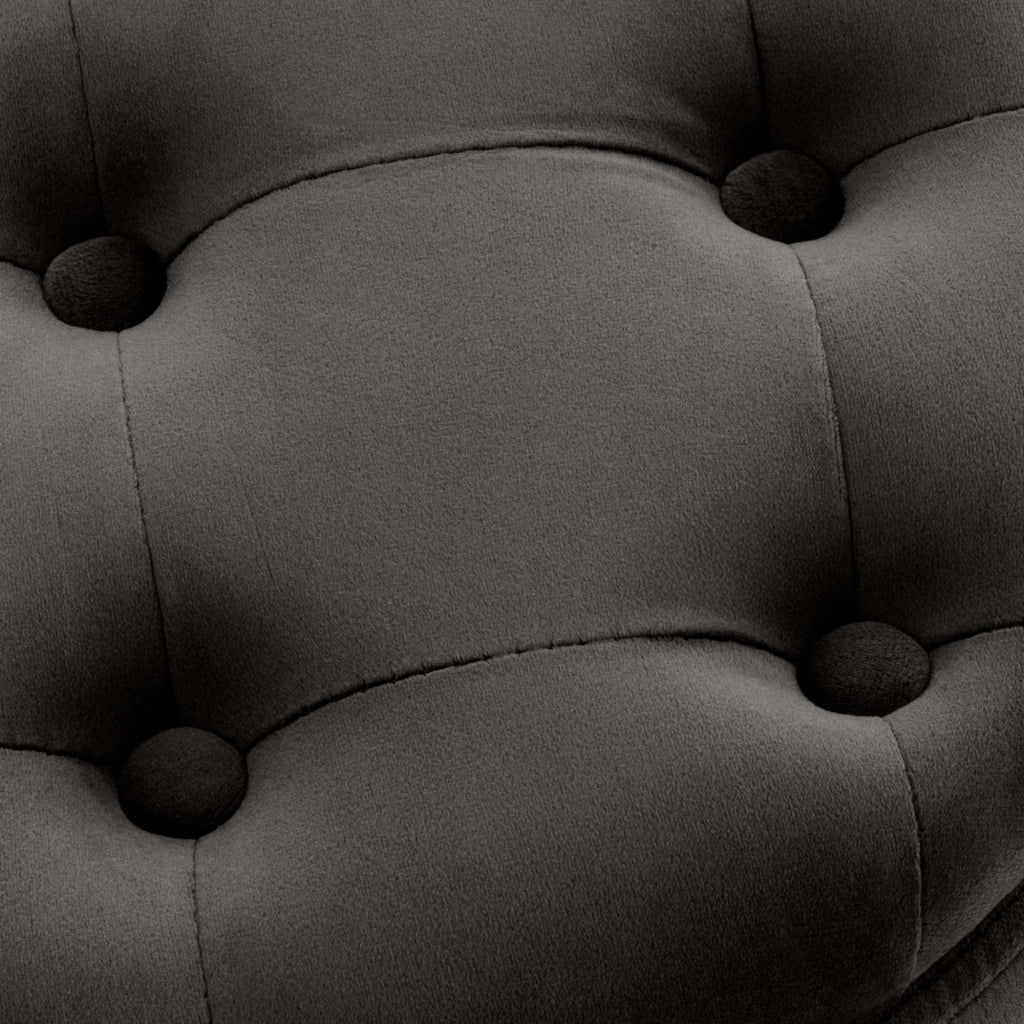 Pouf Contenitore Pantin In Velluto grigio