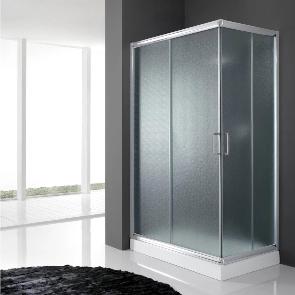 Box Doccia Rettangolare 80x100 H198 Stampato C 6mm mod. Alabama