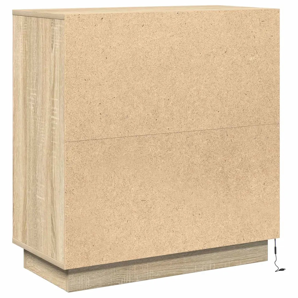 Madia LED Rovere Sonoma 71 x 34,5 x 75 cm Legno ingegnerizzato 869644