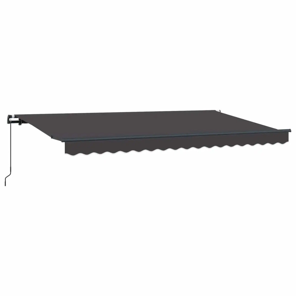 Tenda Retrattile Antracite 400 x 200 cm Tessuto 3329796