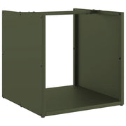 Rastrelliera per Legna da Ardere Verde Oliva 40x40x40 cm CFW3159409