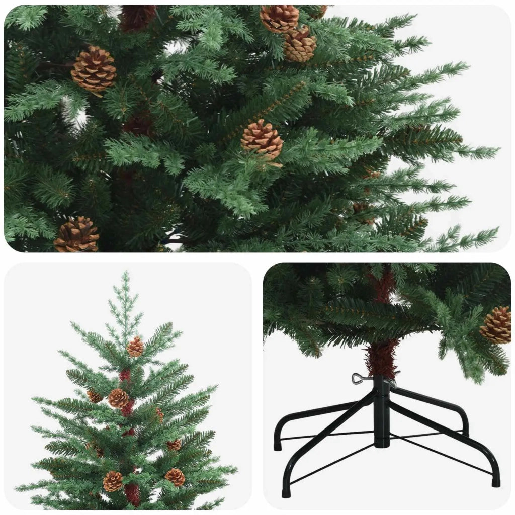 Albero di Natale Artificiale con Rami Pieghevoli 120 cm acciaio 42054501