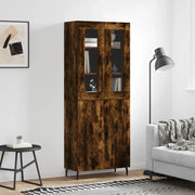 Credenza Rovere Fumo  69,5x34x180 cm in Legno Multistratocod mxl 102064