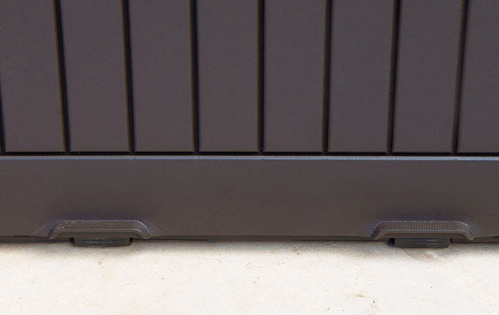 Baule Cassapanca da Esterno 116,7x57x44,7 cm in Resina Effetto Legno Keter Comfy Marrone