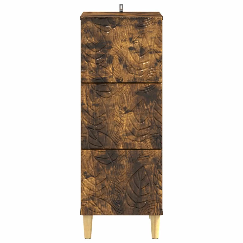 Mobile con Cassetti Rovere Fumo 33 x 34,5 x 90 cm 895080