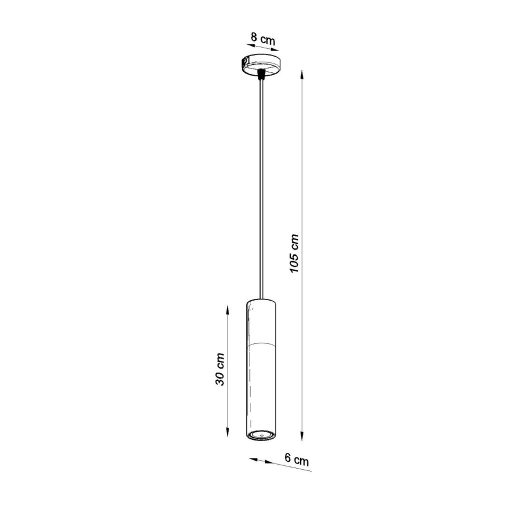 Lampada a sospensione VALERO 1 cemento nero/grigio GU10