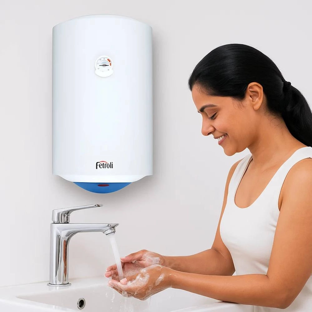 Ferroli calypso scaldabagno verticale elettrico garanzia 2 anni classe energetica c *** capacità 50 litri, confezione 1
