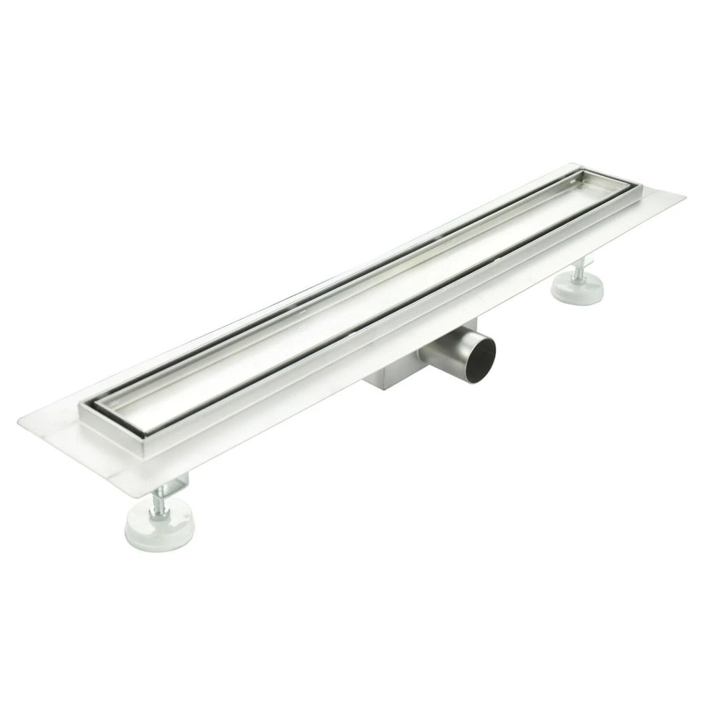 Canalina di scarico doccia in acciaio inox piastrellabile per box doccia 80 cm mod. Tile