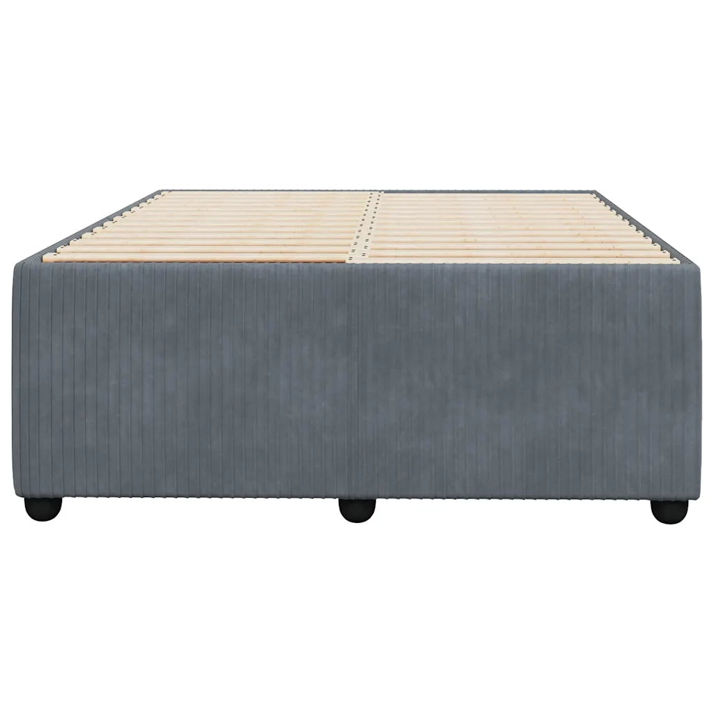 Giroletto senza Materasso Grigio Scuro 120x200 cm Velluto 3285001