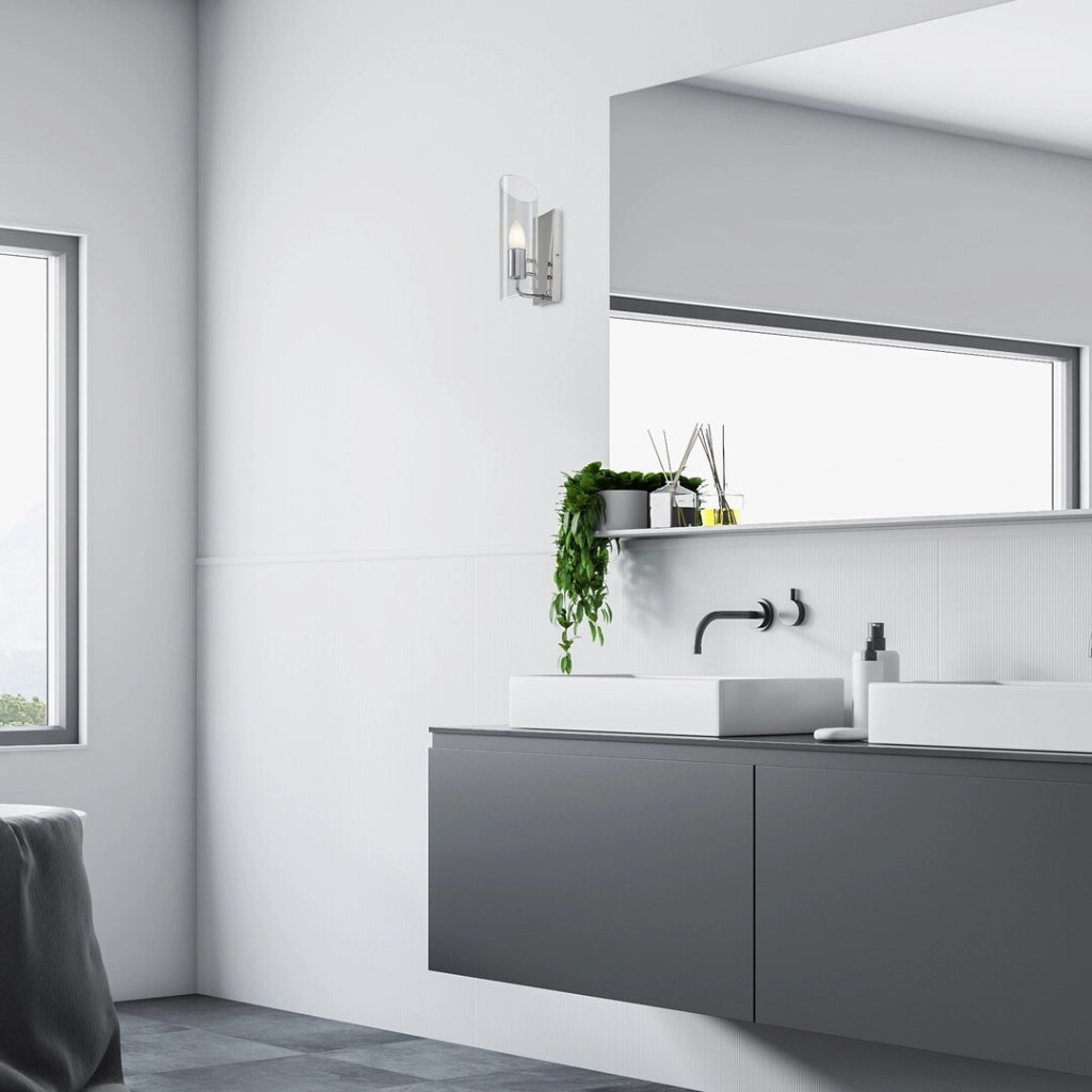 Applique bagno cromata vetro E14 IP44 Teodoro Rabalux