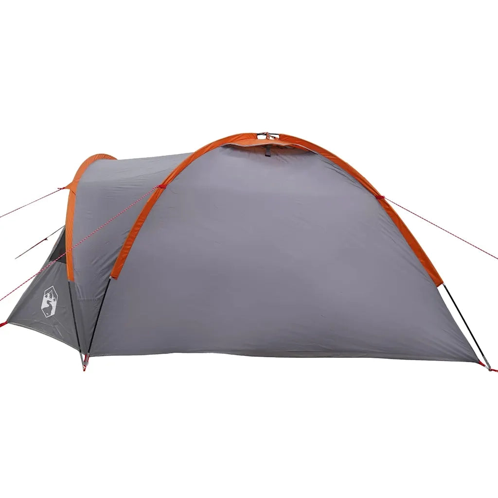 vidaXL Tenda da campeggio Grigio e arancione 308 x 268 x 130 cm