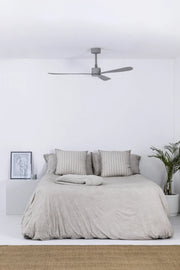 FARO Ventilatore da soffitto Amelia Grigio Opaco Acciaio 3 pale sistema Smart Tuya modello FARO-33762WT