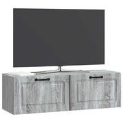 Mobile TV da Muro | Armadietto TV | Mobile Porta TV Grigio Sonoma 98 x 31 x 30 cm
