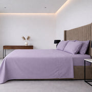 Sapatalo, set Completo Letto Singolo in Policotone, Viola Lilla