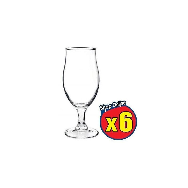 6 PZ BORMIOLI EXECUTIVE CALICI DA BIRRA DA 520 ML H 22 CM