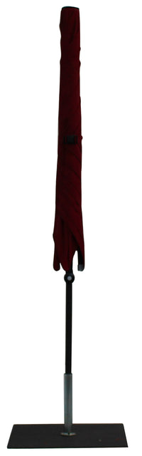 Ombrellone da Giardino 2x2 m Palo Ø38 mm in Alluminio Tessuto Olefin Trend Bordeaux