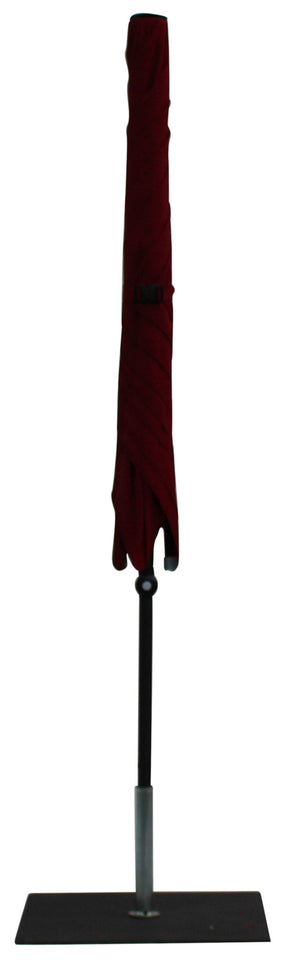 Ombrellone da Giardino 2x2 m Palo Ø38 mm in Alluminio Tessuto Olefin Trend Bordeaux