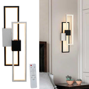 Applique LED moderno rettangolare 23W CCT da 3000K a 6500K lampada parete muro dimmerabile luce con telecomando 230V