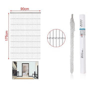 Trade Shop - Tenda Per Porta A Fili Con Perline Tonde Con Supporto 90x175cm Moschiera 2002912 -