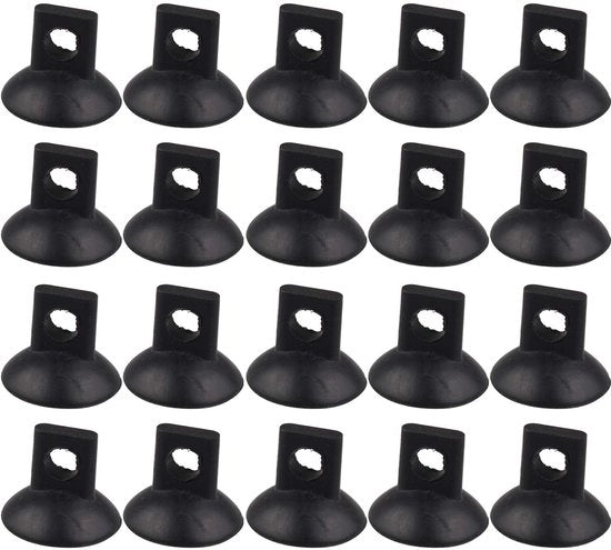 Termometro Acquario - 20 Pezzi - Clip per Termometro Acquario - Per Apparecchiature Acquario - Nero - Termometro Acquario Sottomarino - Adatto per...