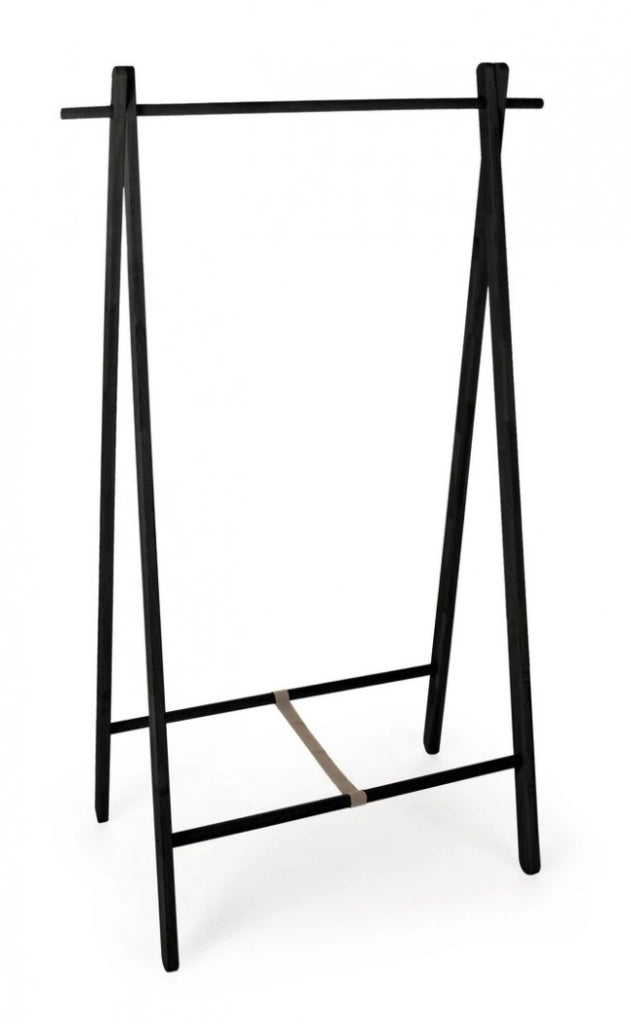 Appendiabiti Legno Nero Moderno da Interno - ORIZZONTE