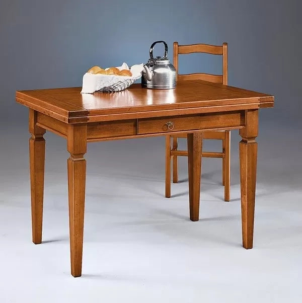 Tavolo allungabile legno massello l.120 p.70 h.78 - Mobili 2G